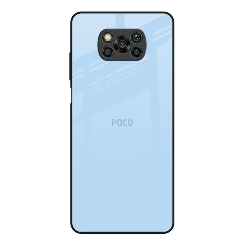 Pastel Sky Blue Glossy Case for Poco X3