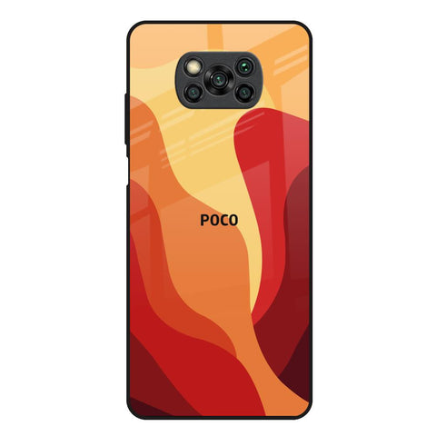 Magma Color Pattern Glossy Case for Poco X3