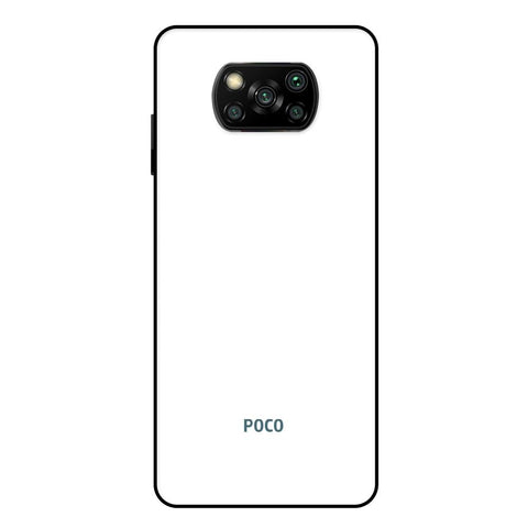 Arctic White Glossy Case for Poco X3