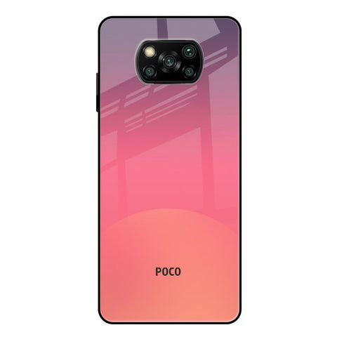 Sunset Orange Glossy Case for Poco X3