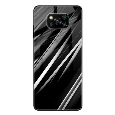 Black & Grey Gradient Glossy Case For Poco X3