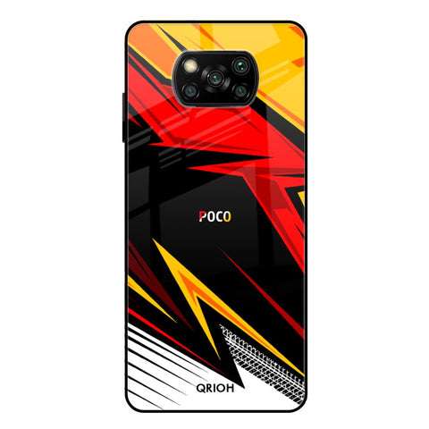 Race Jersey Pattern Glossy Case For Poco X3