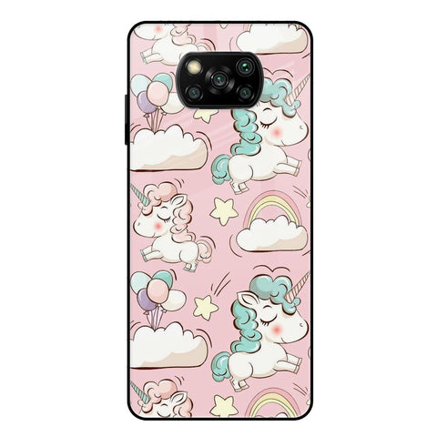 Balloon Unicorn Glossy case for Poco X3