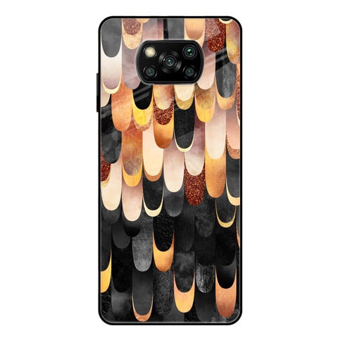 Bronze Abstract Glossy Case for Poco X3