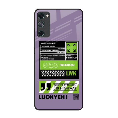 Run & Freedom Glossy Case for Samsung Galaxy S20 FE