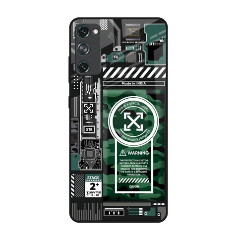 Green Camo Circuit Glossy Case for Samsung Galaxy S20 FE