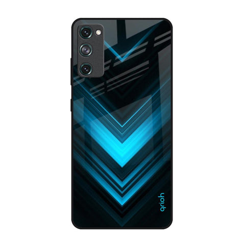 Vertical Blue Arrow Glossy Case For Samsung Galaxy S20 FE