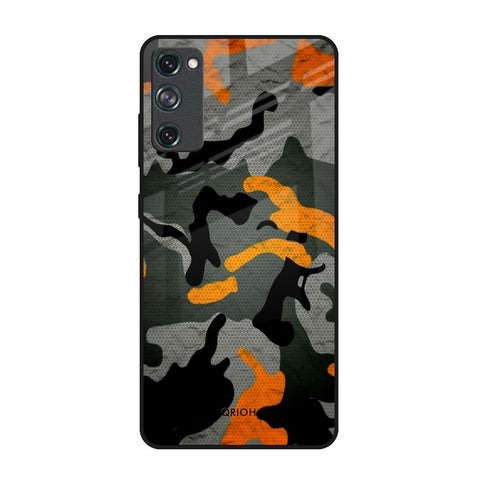 Camouflage Orange Glossy Case For Samsung Galaxy S20 FE