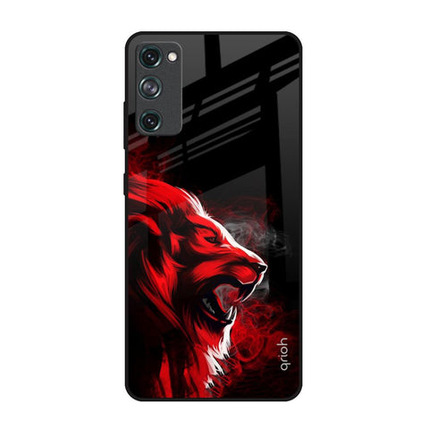 Red Angry Lion Glossy Case for Samsung Galaxy S20 FE