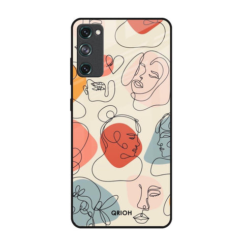 Abstract Faces Glossy Case for Samsung Galaxy S20 FE