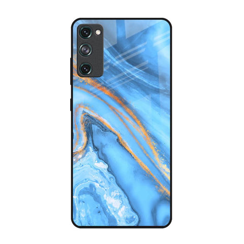 Vibrant Blue Marble Glossy Case for Samsung Galaxy S20 FE