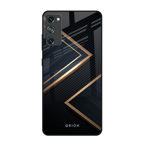 Sleek Golden & Navy Glossy Case for Samsung Galaxy S20 FE