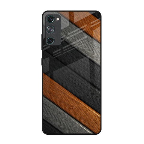 Tri Color Wood Glossy Case for Samsung Galaxy S20 FE