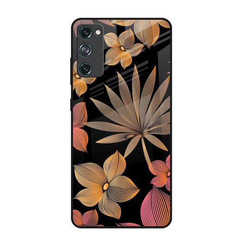 Lines Pattern Flowers Glossy Case for Samsung Galaxy S20 FE