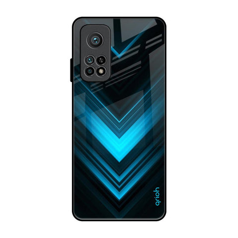 Vertical Blue Arrow Glossy Case For Xiaomi Mi 10T Pro