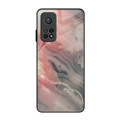 Pink And Grey Marble Glossy Case For Xiaomi Mi 10T Pro