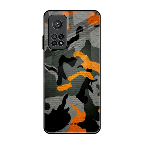 Camouflage Orange Glossy Case For Xiaomi Mi 10T Pro