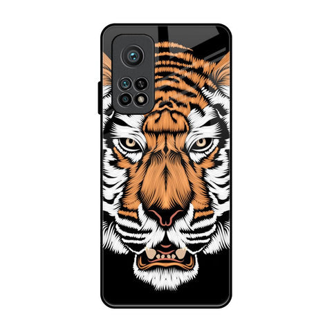 Angry Tiger Glossy Case For Xiaomi Mi 10T Pro