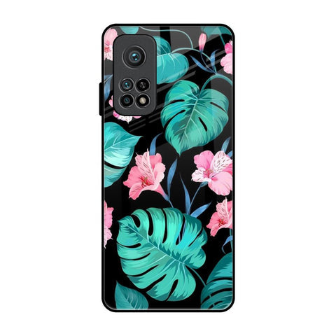 Tropical Leaves & Pink Flowers Glossy Case for Xiaomi Mi 10T Pro
