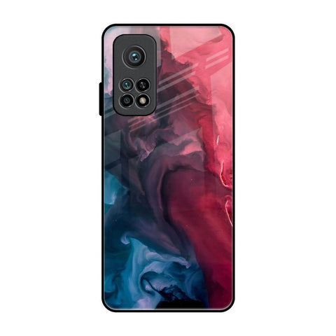 Blue & Red Smoke Glossy Case for Xiaomi Mi 10T Pro