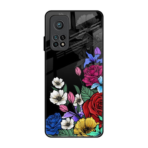 Rose Flower Bunch Art Glossy Case for Xiaomi Mi 10T