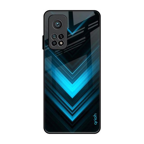 Vertical Blue Arrow Glossy Case For Xiaomi Mi 10T