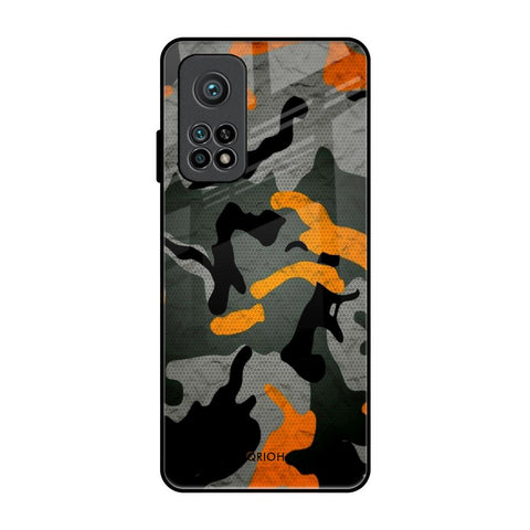 Camouflage Orange Glossy Case For Xiaomi Mi 10T