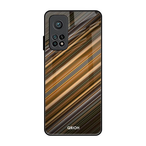 Diagonal Slash Pattern Glossy Case for Xiaomi Mi 10T