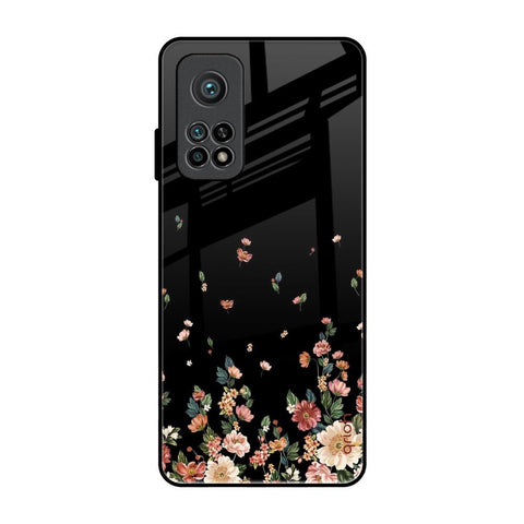 Floating Floral Print Glossy Case for Xiaomi Mi 10T