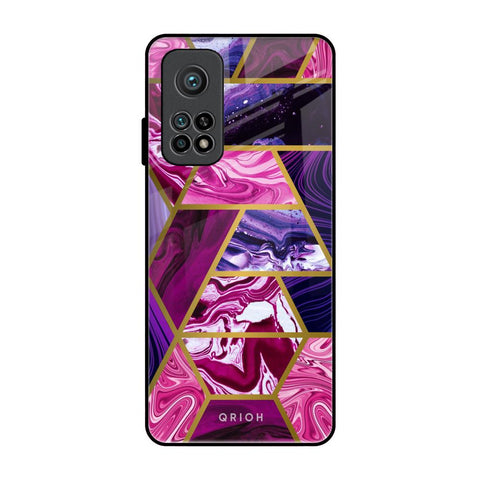 Electroplated Geometric Marble Glossy Case for Xiaomi Mi 10T