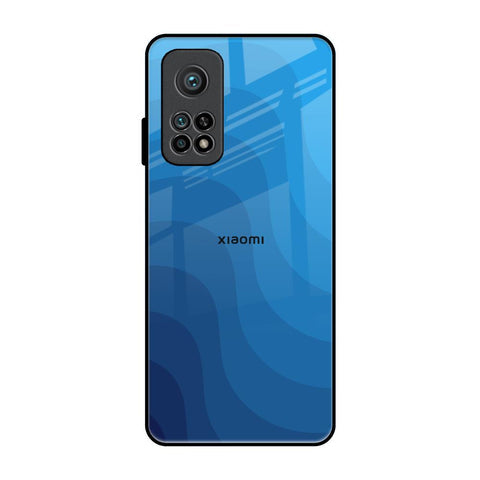 Blue Wave Abstract Glossy Case for Xiaomi Mi 10T
