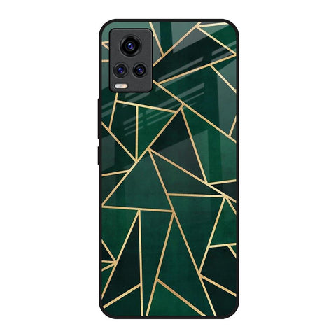 Abstract Green Glossy Case For Vivo V20