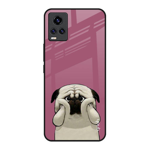 Funny Pug Face Glossy Case For Vivo V20
