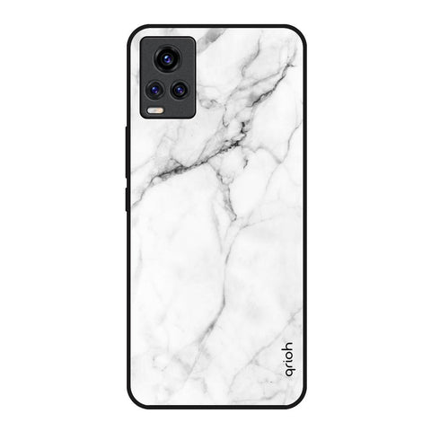 Modern White Marble Glossy Case for Vivo V20