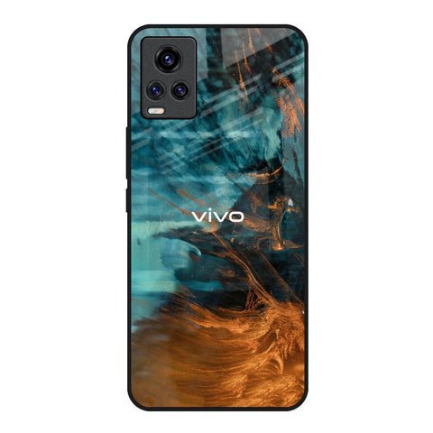 Golden Splash Glossy Case for Vivo V20