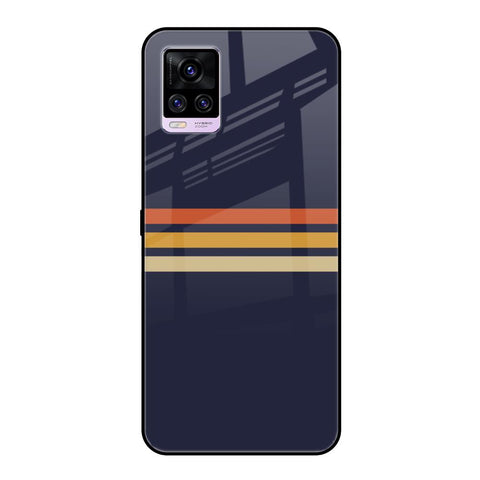 Tricolor Stripes Glossy Case For Vivo V20