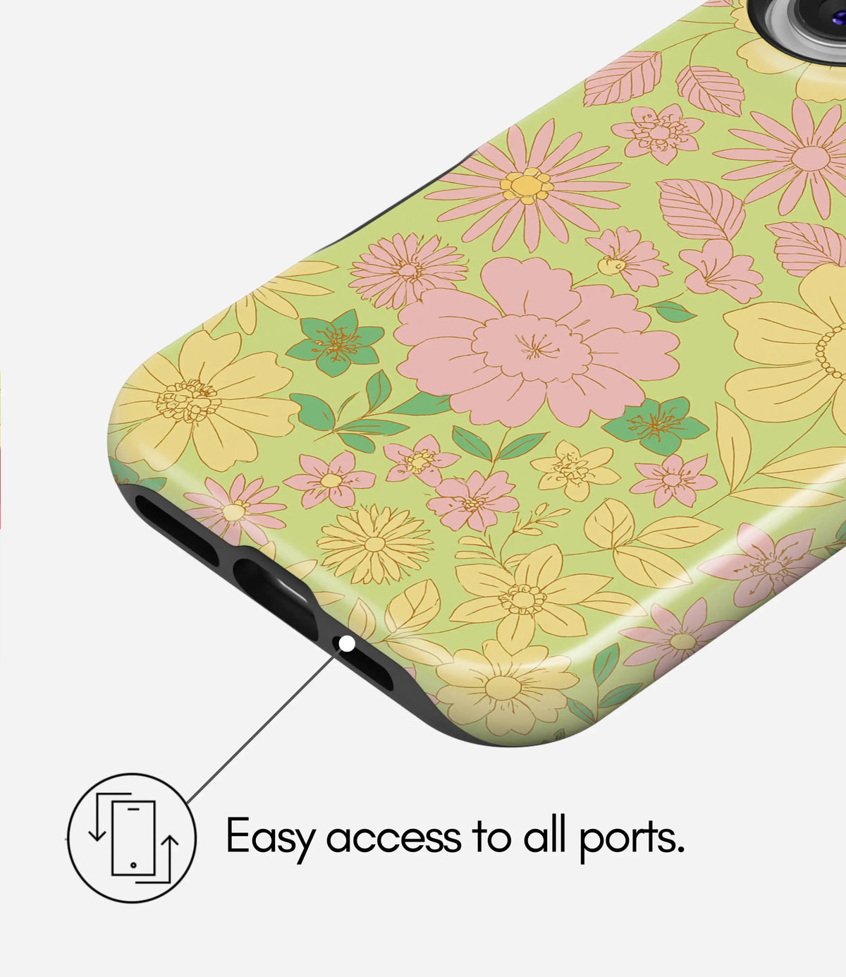Spring Doodle Garden Premium Tough Shining Phone Case (Double Layer) Available For All iPhone Models
