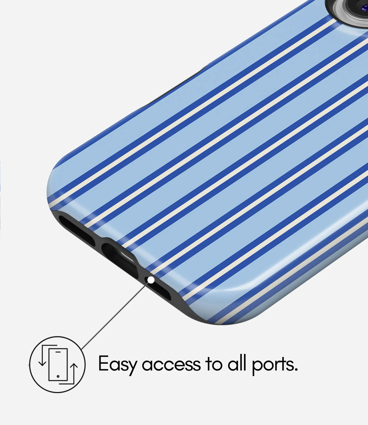 Sailor Stripes Premium Tough Shining Phone Case (Double Layer) Available For All iPhone Models