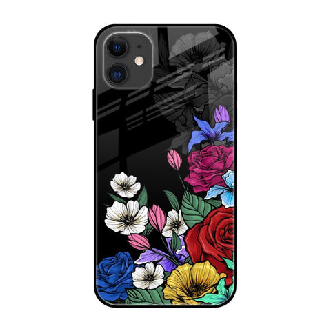 Rose Flower Bunch Art Glossy Case for iPhone 12
