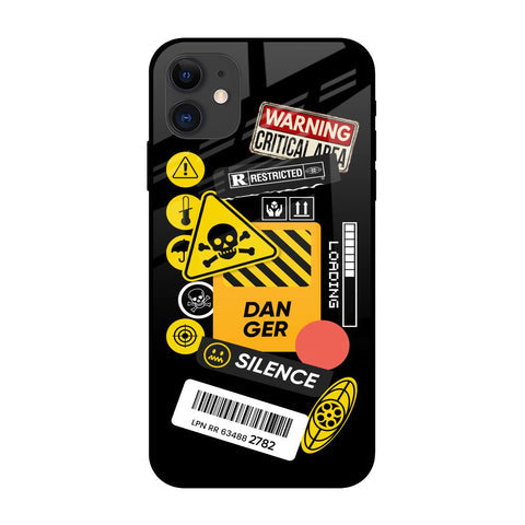 Danger Signs Glossy Case for iPhone 12