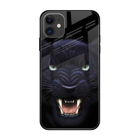 Angry Black Leopard Glossy Case for iPhone 12