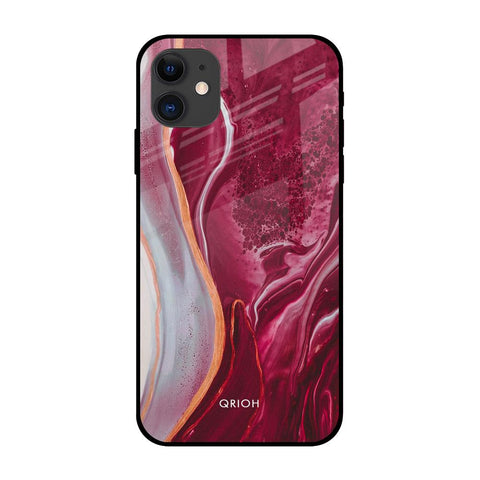 Crimson Ruby Glossy Case for iPhone 12
