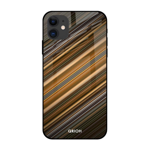Diagonal Slash Pattern Glossy Case for Apple iPhone 12