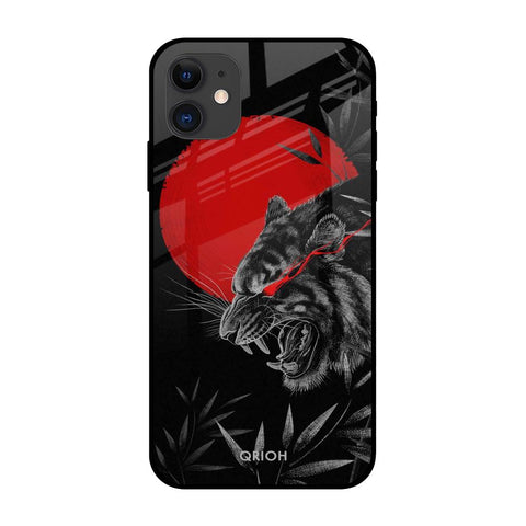 Red Moon Tiger Glossy Case for iPhone 12