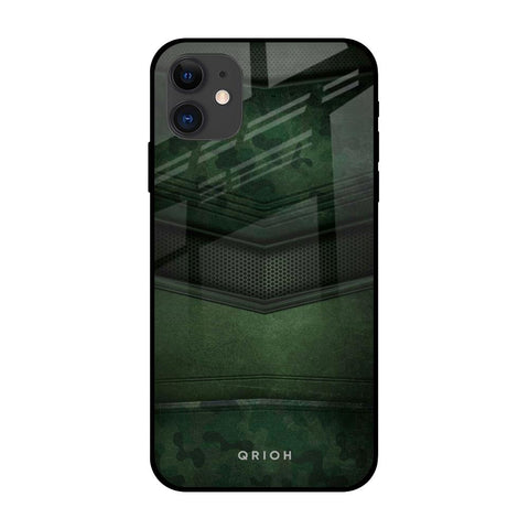 Green Leather Glossy Case for iPhone 12