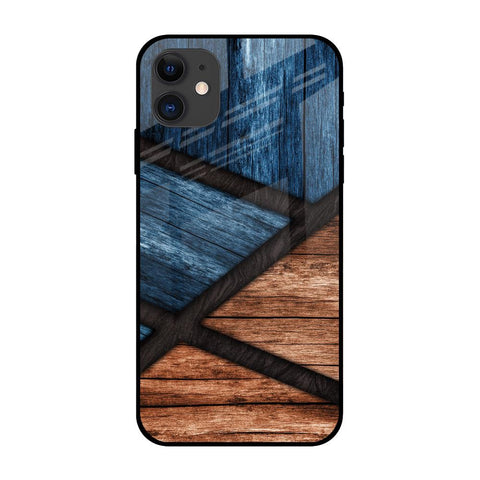 Wooden Tiles Glossy Case for iPhone 12