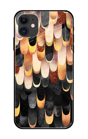 Bronze Abstract Glossy Case for iPhone 12