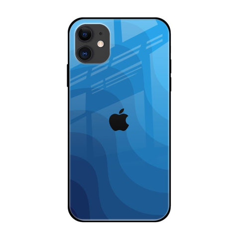 Blue Wave Abstract Glossy Case for iPhone 12
