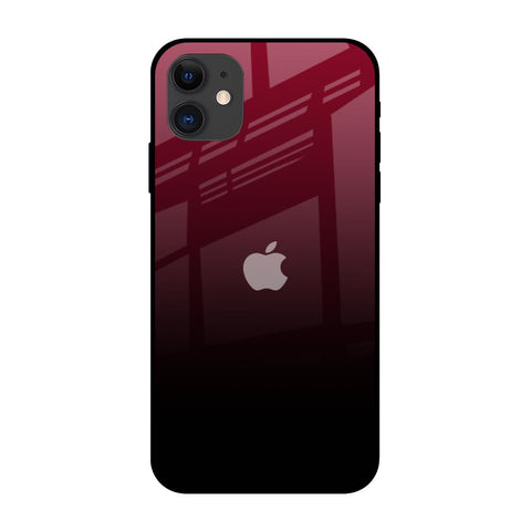 Wine Red Glossy Case For iPhone 12