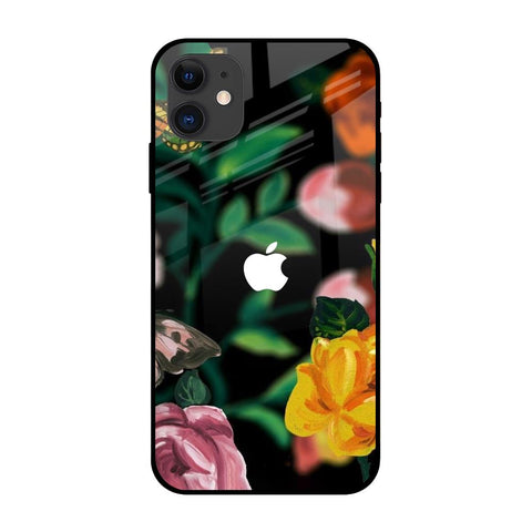 Flowers & Butterfly Glossy Case for iPhone 12